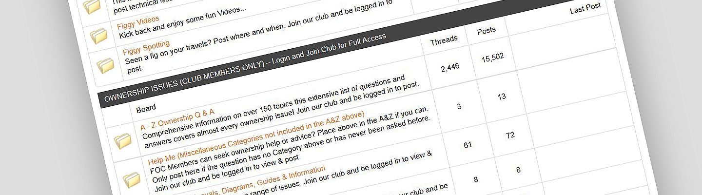 Owner Support - Owner Support - Figaro Owners Club